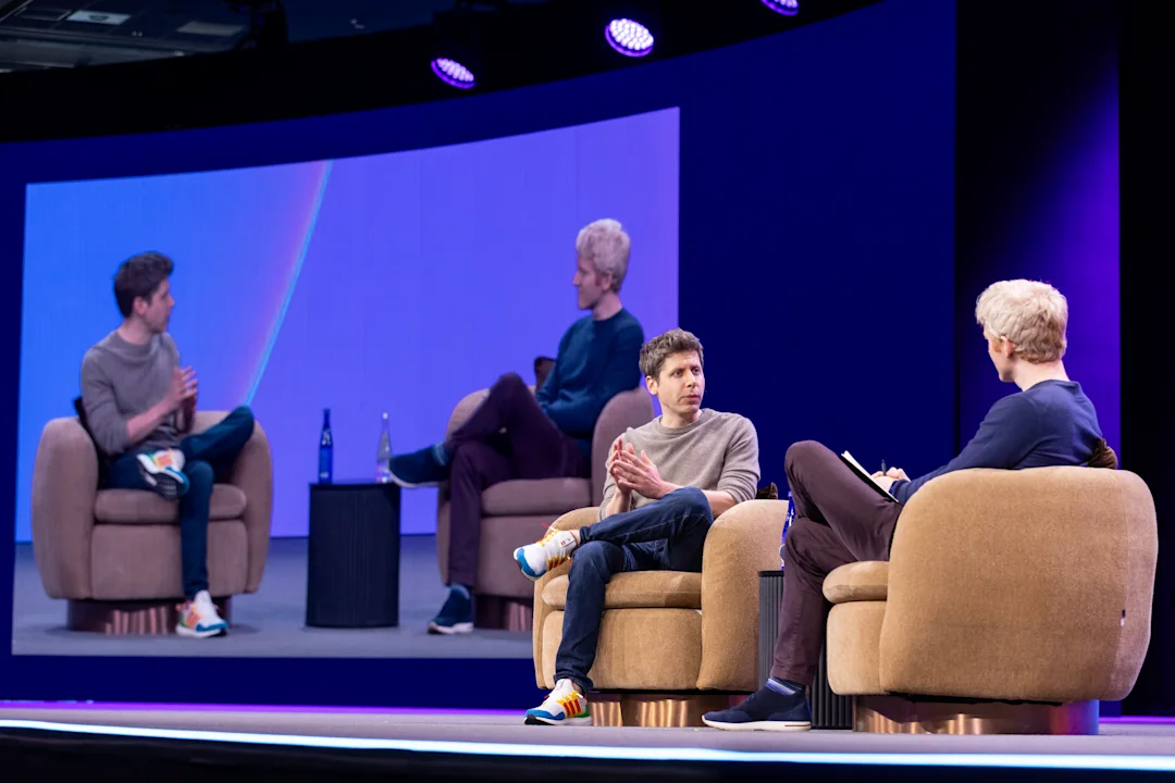 Sam Altman speaking at Stripe Sessions
